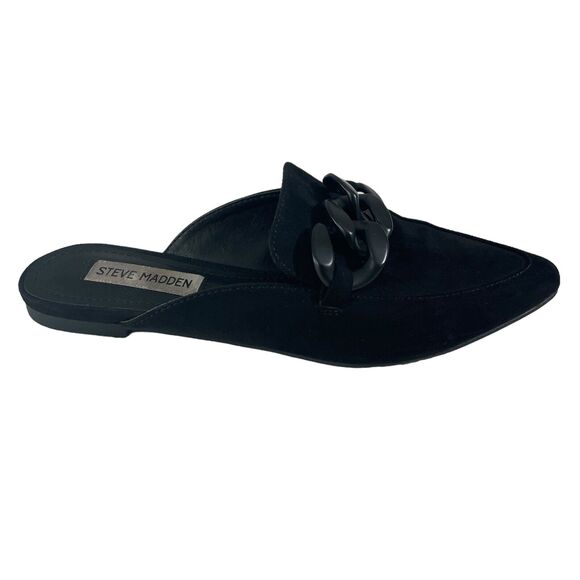 Steve Madden Women's Suede Slip On Slides Shoes Finn Model SZ/6M - Picture 13 of 16